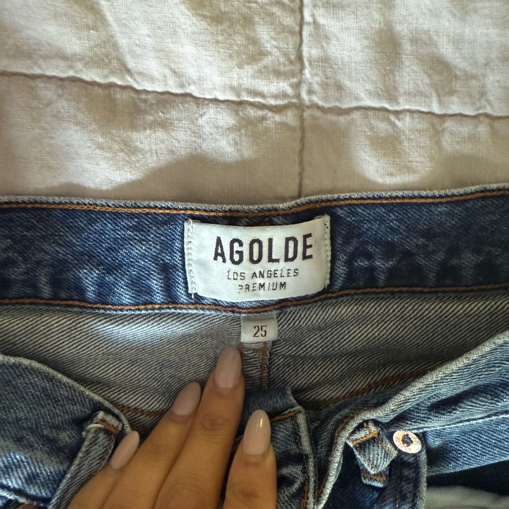 Agolde Classic Blue Denim Jeans